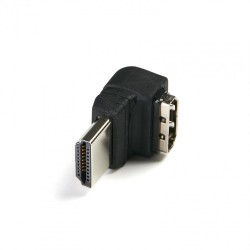 Adaptor Serioux, HDMI mama - HDMI tata inclinat la 90 grade, negru Adaptor Serioux, HDMI mama - HDMI tata inclinat la 90 grade, negru