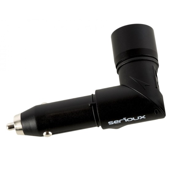 Baterie externa Serioux 4 in 1, incarcator USB auto, lanterna, semnalizare avarie, baterie reincarcabila, 1400mA Baterie externa Serioux 4 in 1, incarcator USB auto, lanterna, semnalizare avarie, baterie reincarcabila, 1400mA image