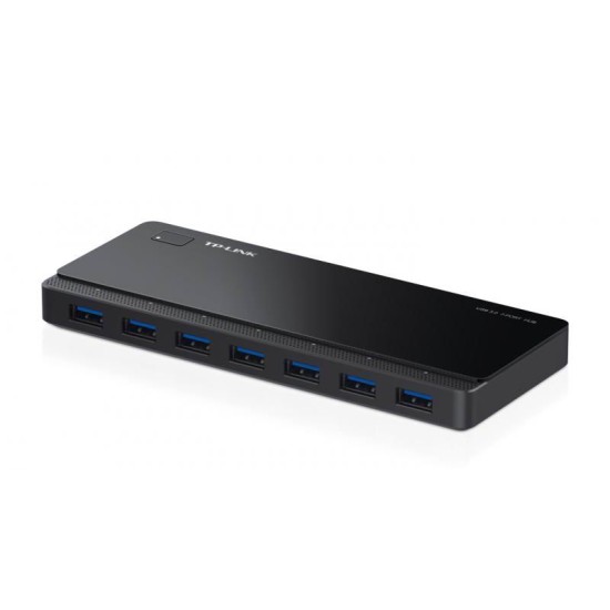 Hub USB TP-Link, UH700, 7 porturi, USB 3.0, adaptrr 12 V, negru Accesorii laptop image