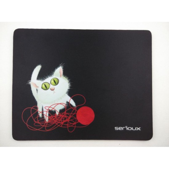 Mouse pad Serioux, model Cat and ball of yarn, MSP01 image