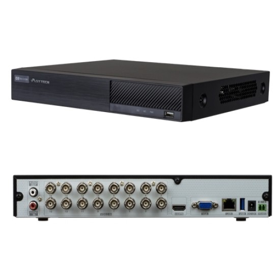 DVR 16 canale video 1080P, 1 canal audio, ASYTECH VT-1316HP DVR-uri supraveghere video image