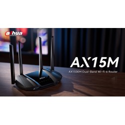 Router wireless WI-FI 6, dualband, 1500Mbs, AX1500 DAHUA DH-AX15M Router wireless WI-FI 6, dualband, 1500Mbs, AX1500 DAHUA DH-AX15M