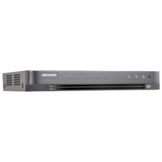 DVR 4 canale video PoC 8 MP, 4 canale audio, Alarma: 4 intrari, 1 iesire, HIKVISION DS-7204HUHI-K1-P image