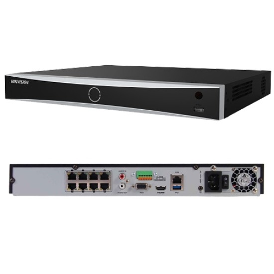 NVR AcuSense 8 canale 12MP + 8 PoE,tehnologie 