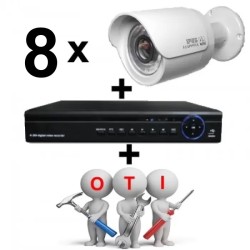 Manopera Instalare si punere in functiune Kit Supraveghere Video 8 camere Manopera Instalare si punere in functiune Kit Supraveghere Video 8 camere