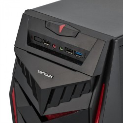 Carcasa PC Serioux MUSTANG, Sursa 450W, Middle Tower, ATX, black Carcasa PC Serioux MUSTANG, Sursa 450W, Middle Tower, ATX, black