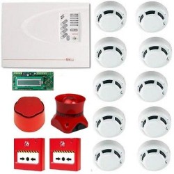 Kit detectie incendiu conventional 10 senzori Kit detectie incendiu conventional 10 senzori