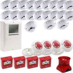 Kit sistem de detectie incendiu adresabil 25 detectori Kit sistem de detectie incendiu adresabil 25 detectori