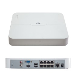 NVR 8 canale 1080P, PoE integrat 8 porturi, UNIVIEW NVR301-08LB-P8