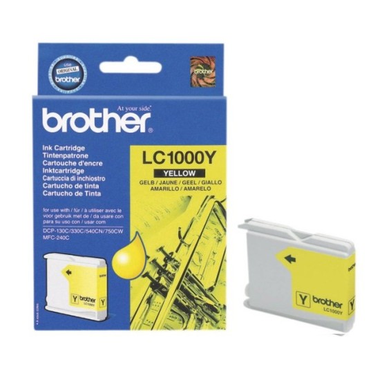 Cartus Brother LC-1000Y Yellow ORIGINAL 400 pag - LC1000Y Cartus cerneala Brother image