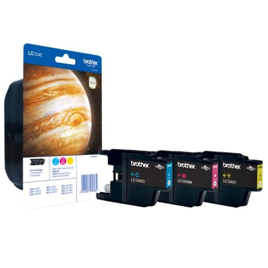 Cartus Brother LC-125XLRBW CMY 3x1.200 pag - LC125XLRBWBP Cartus cerneala Brother image