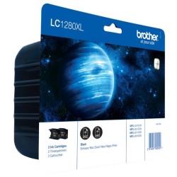 Cartus Brother LC-1280XLBKX2 Black 2x2.400 pag - LC1280XLBKBP2