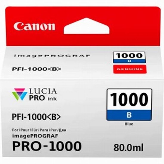 Cartus cerneala Canon PFI-1000B Blue 80ml 4.875 pag - PFI1000B Cartus cerneala Canon image