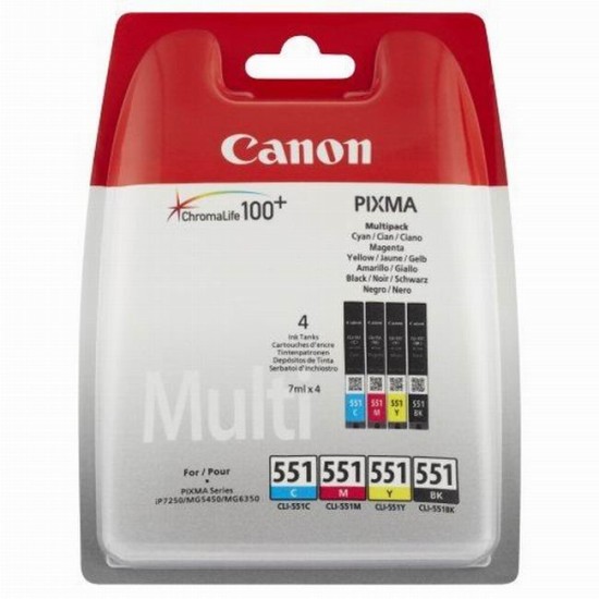 Cartus cerneala Canon CLI-551 MULTIPACK ORIGINAL - CLI551 Cartus cerneala Canon Canon