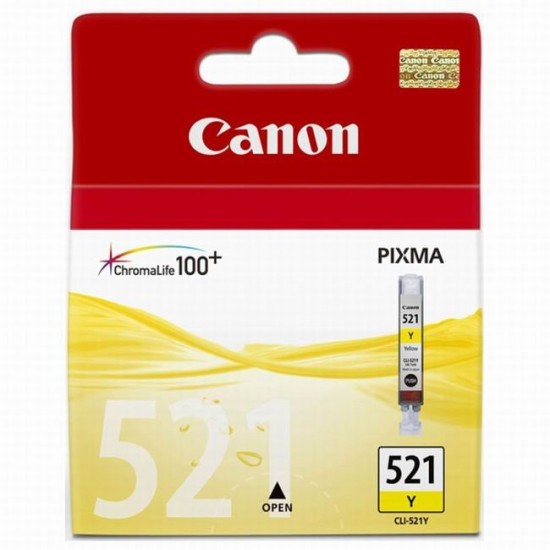 Cartus cerneala Canon CLI-521Y Galben 9ml 505 pag - CLI521Y image