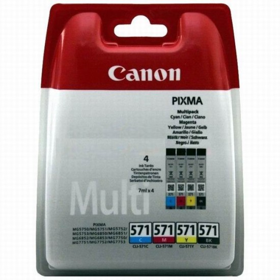 Cartus cerneala Canon CLI-571 MULTIPACK ORIGINAL - CLI571 Cartus cerneala Canon image