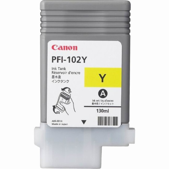 Cartus cerneala Canon PFI-102Y Galben ORIGINAL 130ml - PFI102Y Cartus cerneala Canon PFI-102Y Galben ORIGINAL 130ml - PFI102Y image