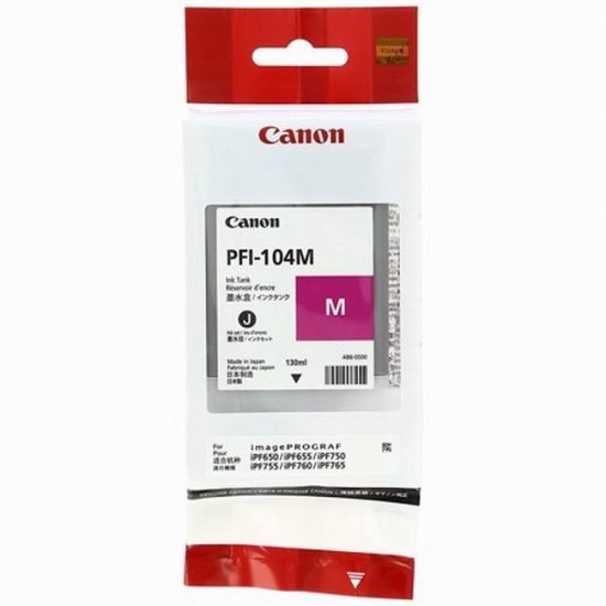 Cartus cerneala Canon PFI-104M Magenta ORIGINAL 130ml - PFI104M Cartus cerneala Canon image