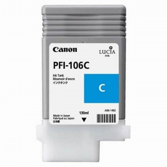 Cartus cerneala Canon PFI-106C Cyan ORIGINAL 130ml - PFI106C image