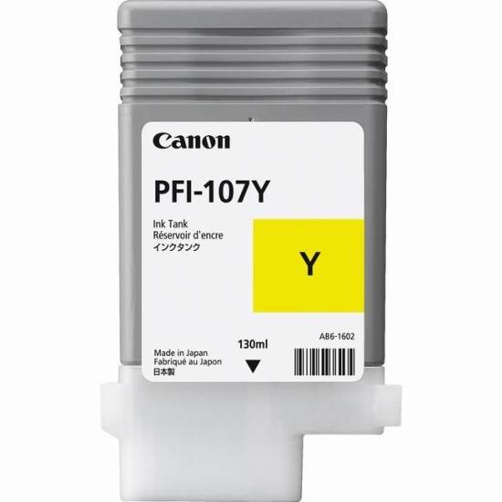 Cartus cerneala Canon PFI-107Y Galben ORIGINAL 130ml - PFI107Y image