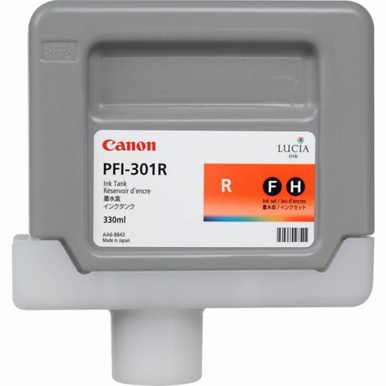 Cartus cerneala Canon PFI-301R Red ORIGINAL 330ml - PFI301R Cartus cerneala Canon image