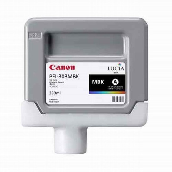 Cartus cerneala Canon PFI-303MBK Matte Black 330ml - PFI303MBK image