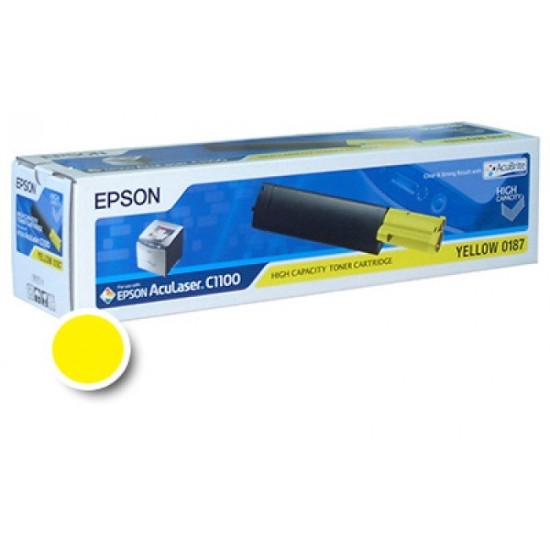 cartus toner Epson C1100 Galben ORIGINAL 4.000 pag ( Epson 0187) Cartus toner Epson image