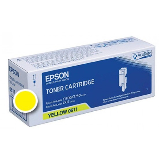 cartus toner Epson C1700 Galben ORIGINAL 1.400 pag ( Epson 0611) Cartus toner Epson image