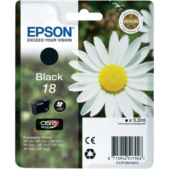 cartus cerneala Epson 18 Negru (C13T18014010) 5.2ml Cartus cerneala Epson image