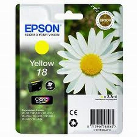 cartus cerneala Epson 18 Galben (C13T18044010) 3.3ml image