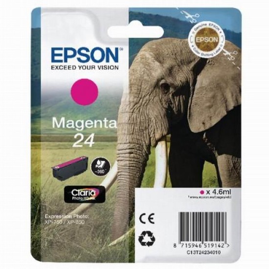 cartus cerneala Epson 24 Magenta (C13T24234010) 4.6ml image