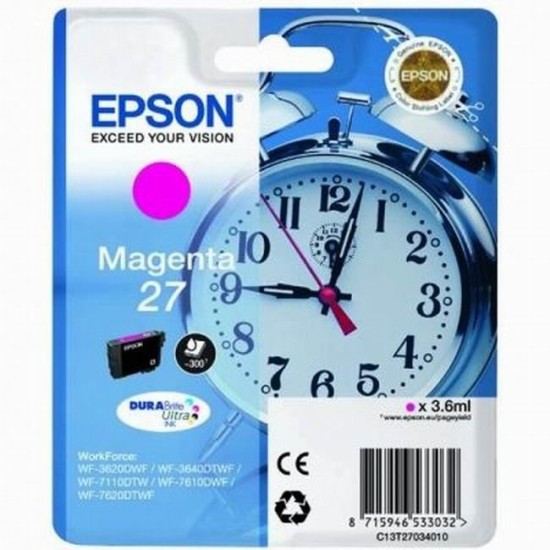 cartus cerneala Epson 27 Magenta (C13T270340) 3.6ml Cartus cerneala Epson image