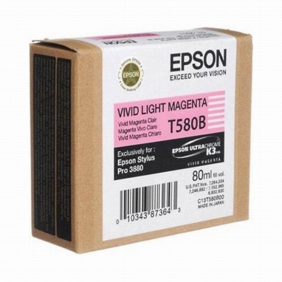 cartus cerneala Epson T580B Light Magenta (C13T580B00) 80ml image