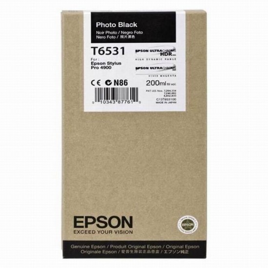cartus cerneala Epson T6531 Photo Black (C13T653100) 200ml image