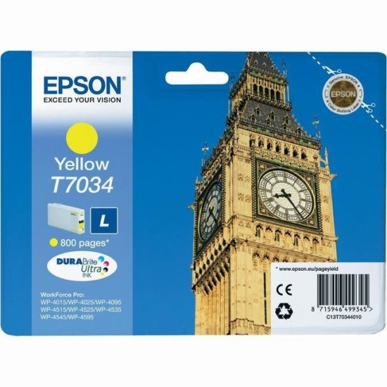 cartus cerneala Epson T7034 Galben (C13T70344010) 800 pag Cartus cerneala Epson image