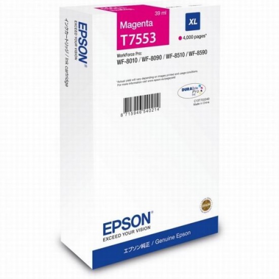 cartus cerneala Epson T7553 Magenta (C13T755340) 39ml 4.000 pag image