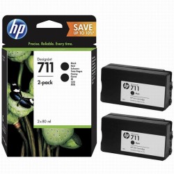 Cartus cerneala HP 711 Black ( HP P2V31A ) 2x 80ml