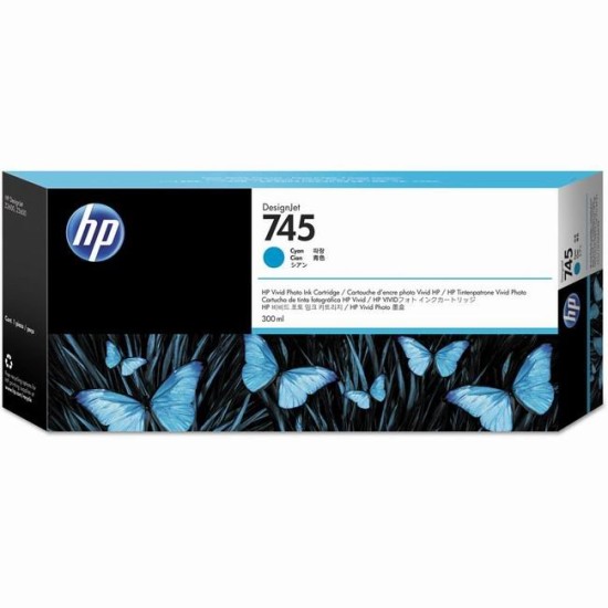 Cartus cerneala HP 745 Cyan ( HP F9K03A ) 300ml Cartus cerneala HP image
