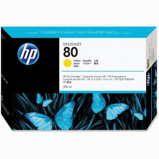 Cartus cerneala HP 80 Yellow ( HP C4848A ) 350ml Cartus cerneala HP image