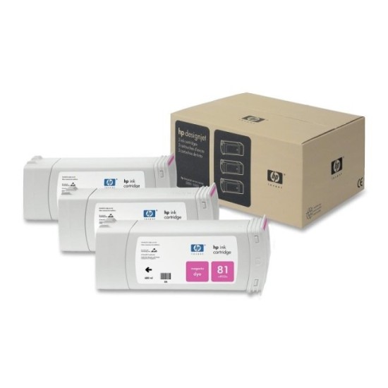 Cartus cerneala HP 81 Dye Magenta ( HP C5068A ) 3x 680ml image
