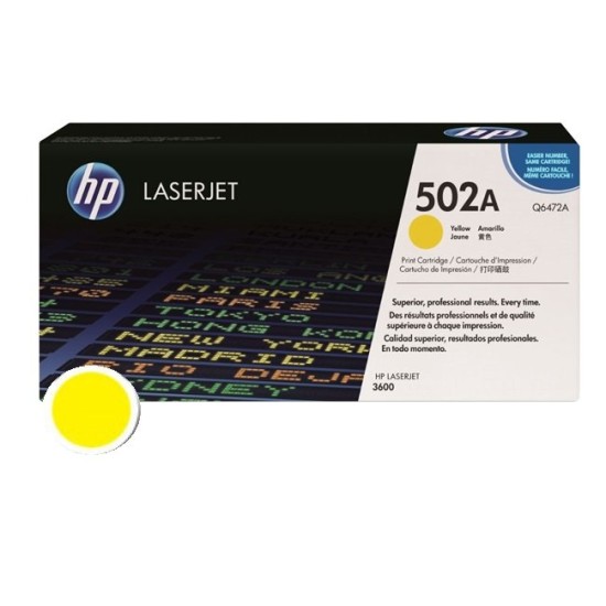 Cartus toner HP 502A Galben ( HP Q6472A ) 4.000 pag Cartus toner HP image