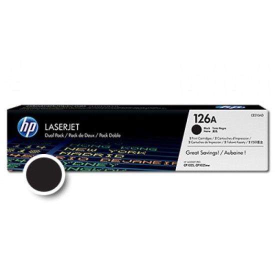 Cartus toner HP 126AD Black ( HP CE310AD ) 2x 1.200 pag image