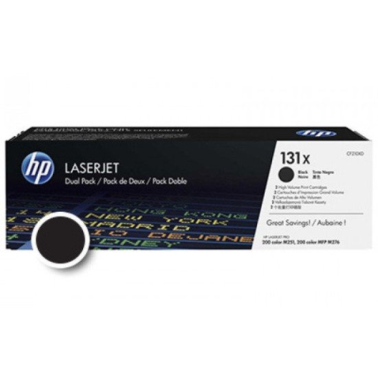 Cartus toner HP 131X Black ( HP CF210XD ) 2x 2.400 pag Cartus toner HP HP