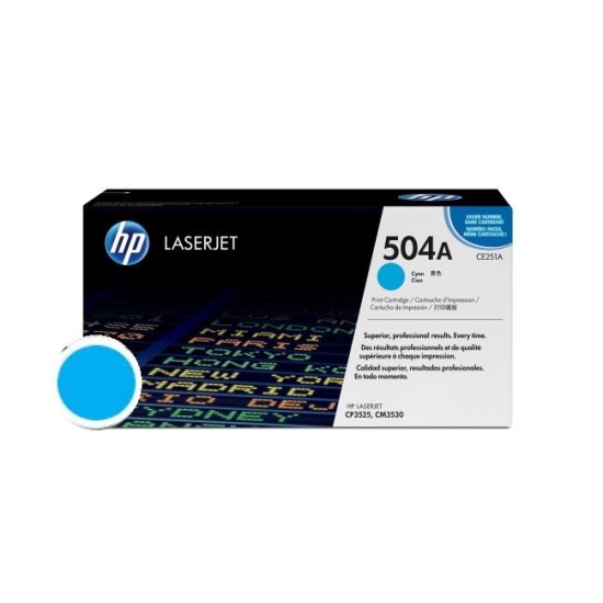 Cartus toner HP 504A Cyan ( HP CE251A ) 7.000 pag image