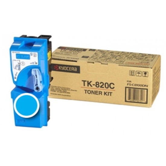 Cartus toner Kyocera TK-820C Cyan ORIGINAL 7.000 pag image