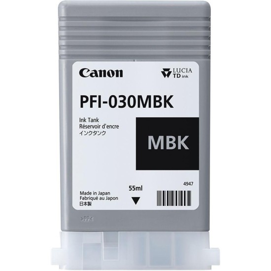 Cartus cerneala Canon PFI 030BMBK MATTE BLACK image