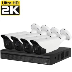 KIT SISTEM SUPRAVEGHERE 4 CAMERE EXTERIOR 4MP, IR 20M KIT SISTEM SUPRAVEGHERE 4 CAMERE EXTERIOR 4MP, IR 20M