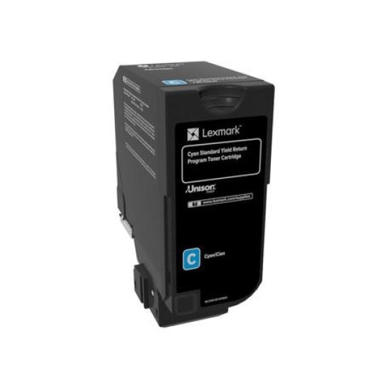 Cartus toner LEXMARK 74C2SC0 CYAN image